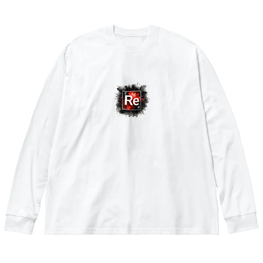 science closet（科学×ファッション）の元素シリーズ　~レニウム Re~ Big Long Sleeve T-Shirt