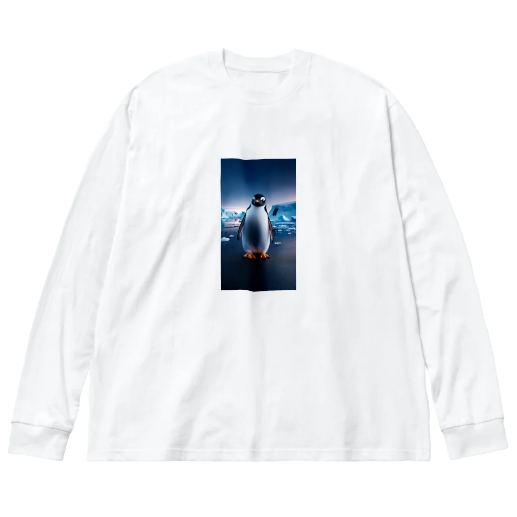 かんぱい工房の景色の良いペンギン Big Long Sleeve T-Shirt