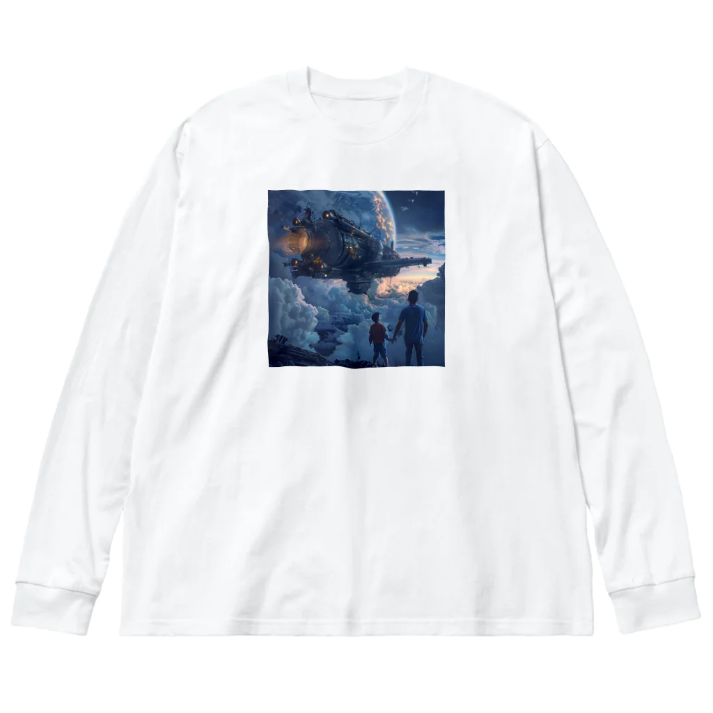 AQUAMETAVERSEの未確認飛行物体　なでしこ1478 Big Long Sleeve T-Shirt