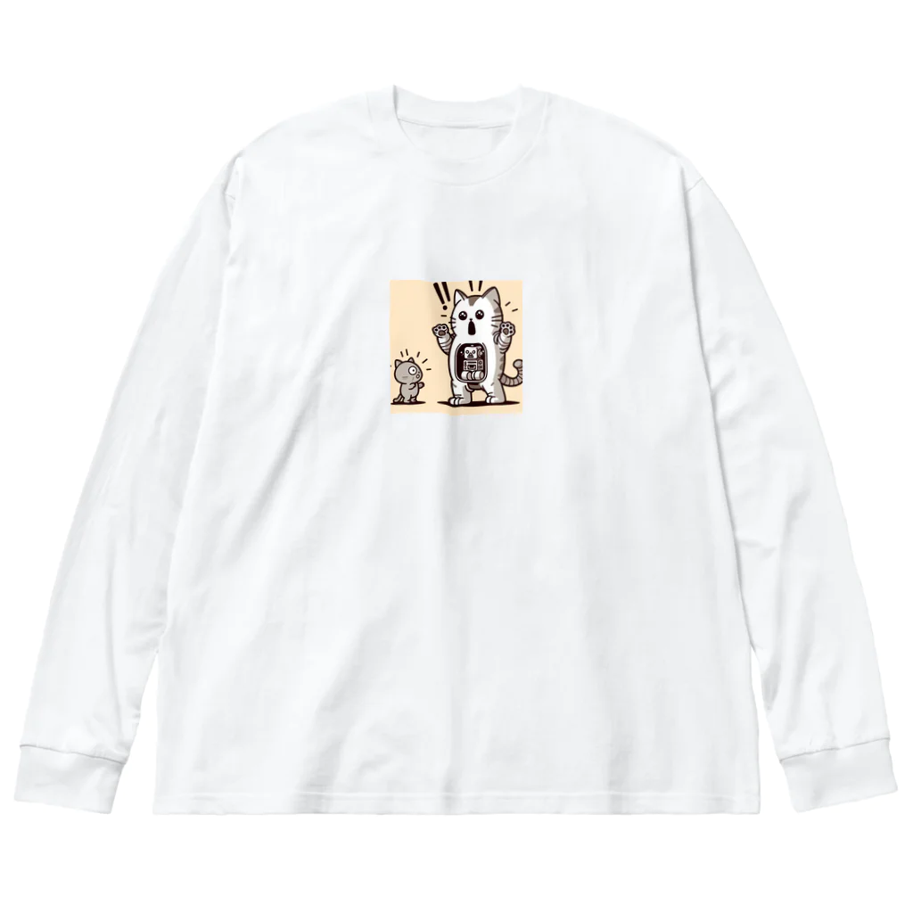 ロボなねこちゃんのサプライズねこット Big Long Sleeve T-Shirt