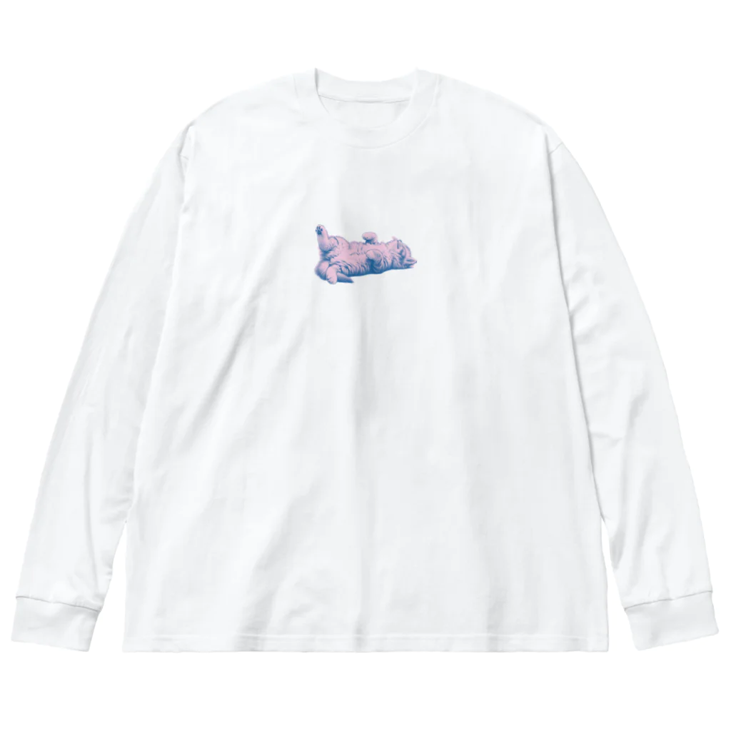 sansamのねこごろり ビッグシルエットロングスリーブTシャツ