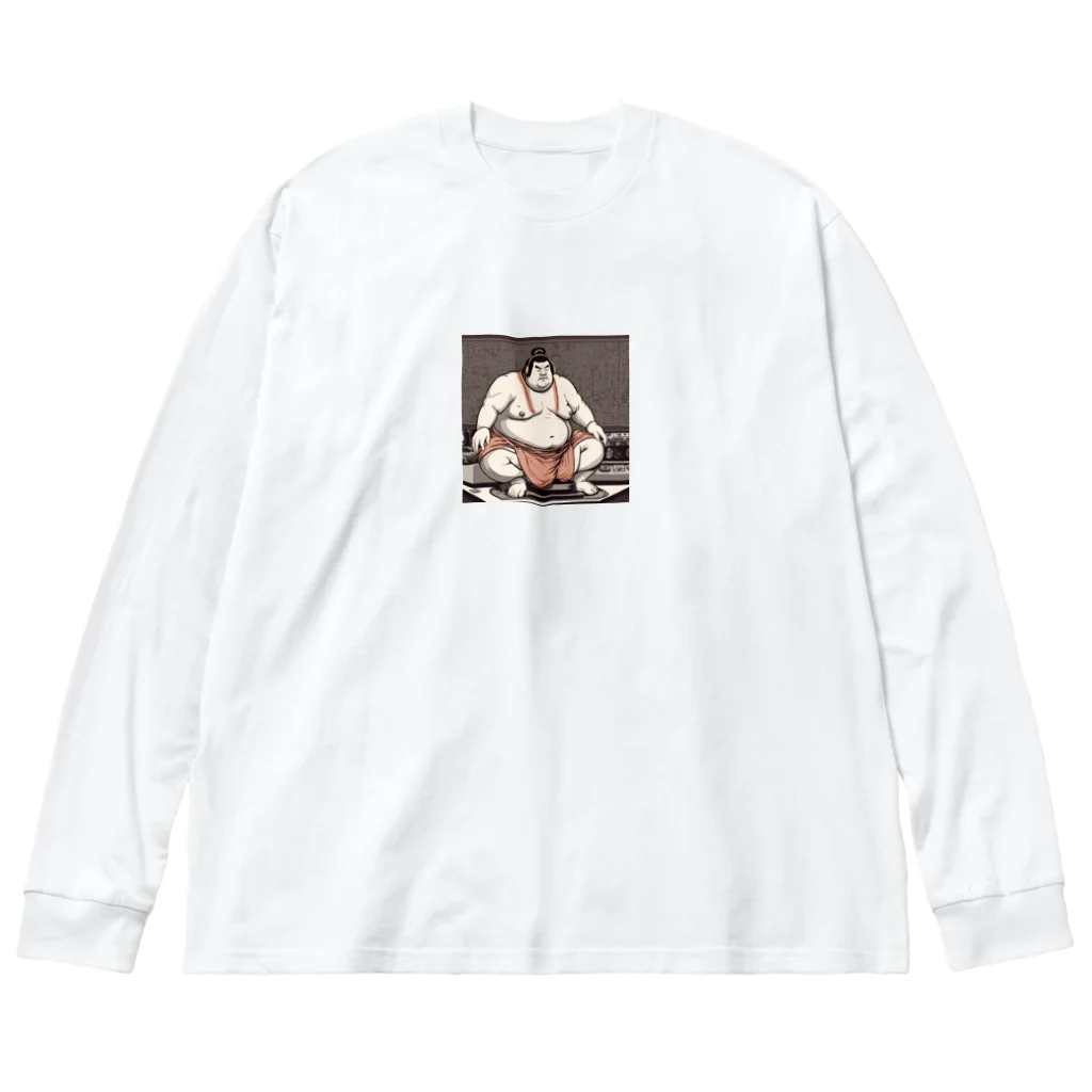 パッションパステルのDJ力士 Big Long Sleeve T-Shirt