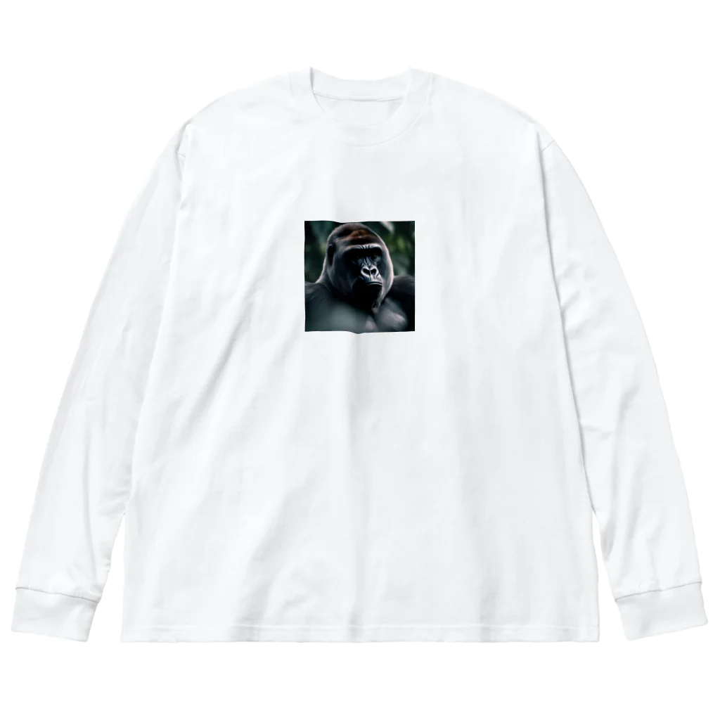 ふぶにゃんのイケメンゴリラ Big Long Sleeve T-Shirt