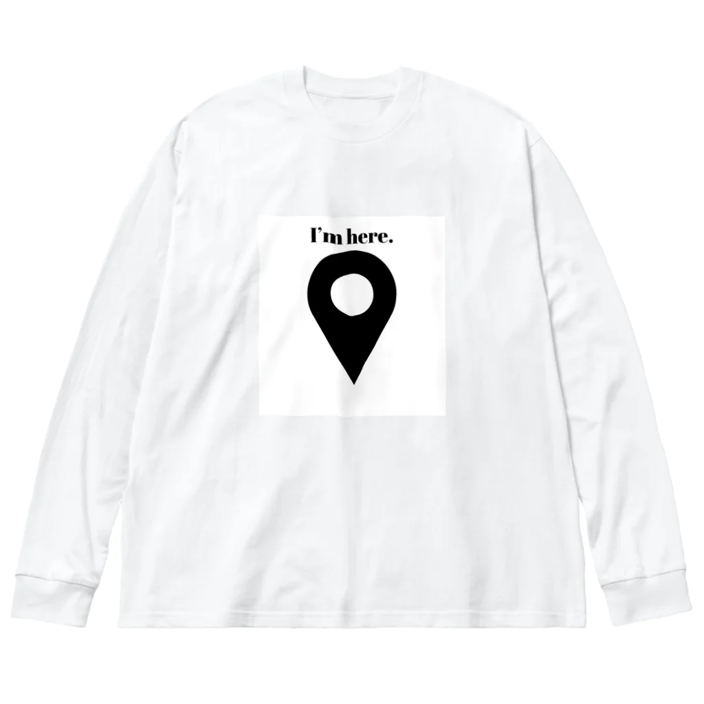 Sounds Focus&RelaxのI’ｍ here. ビッグシルエットロングスリーブTシャツ