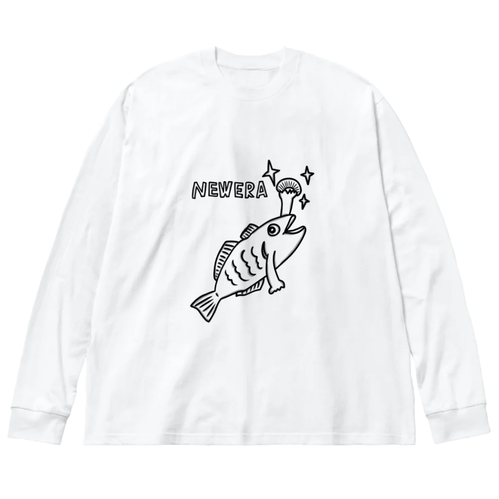 ヒロシオーバーダイブのニューエラ/NEWERA Big Long Sleeve T-Shirt