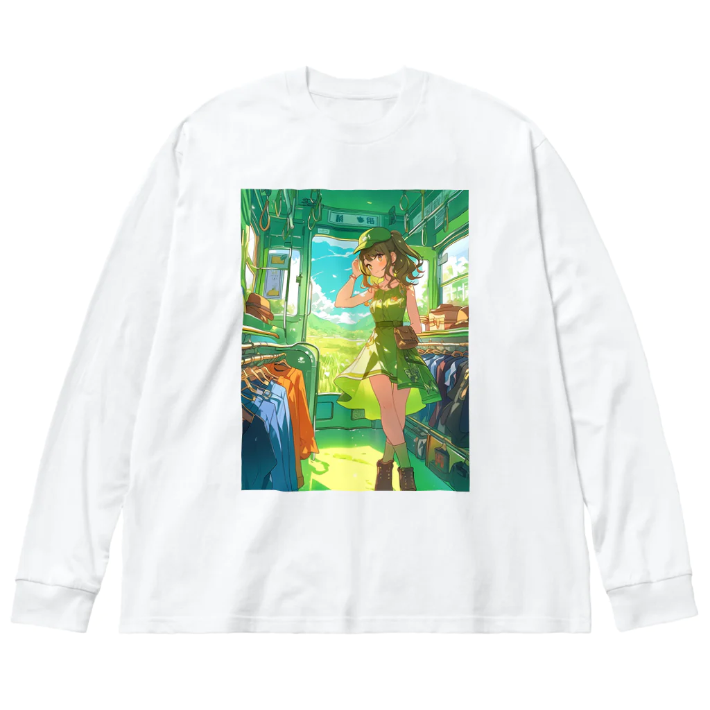 シロクマペンギンのトレインアパレルショップ Big Long Sleeve T-Shirt