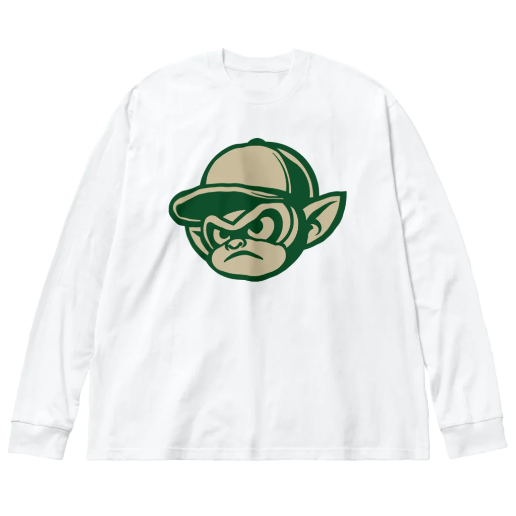 Omiya_ JAP_038のRCW_Gorilla_gr ビッグシルエットロングスリーブTシャツ