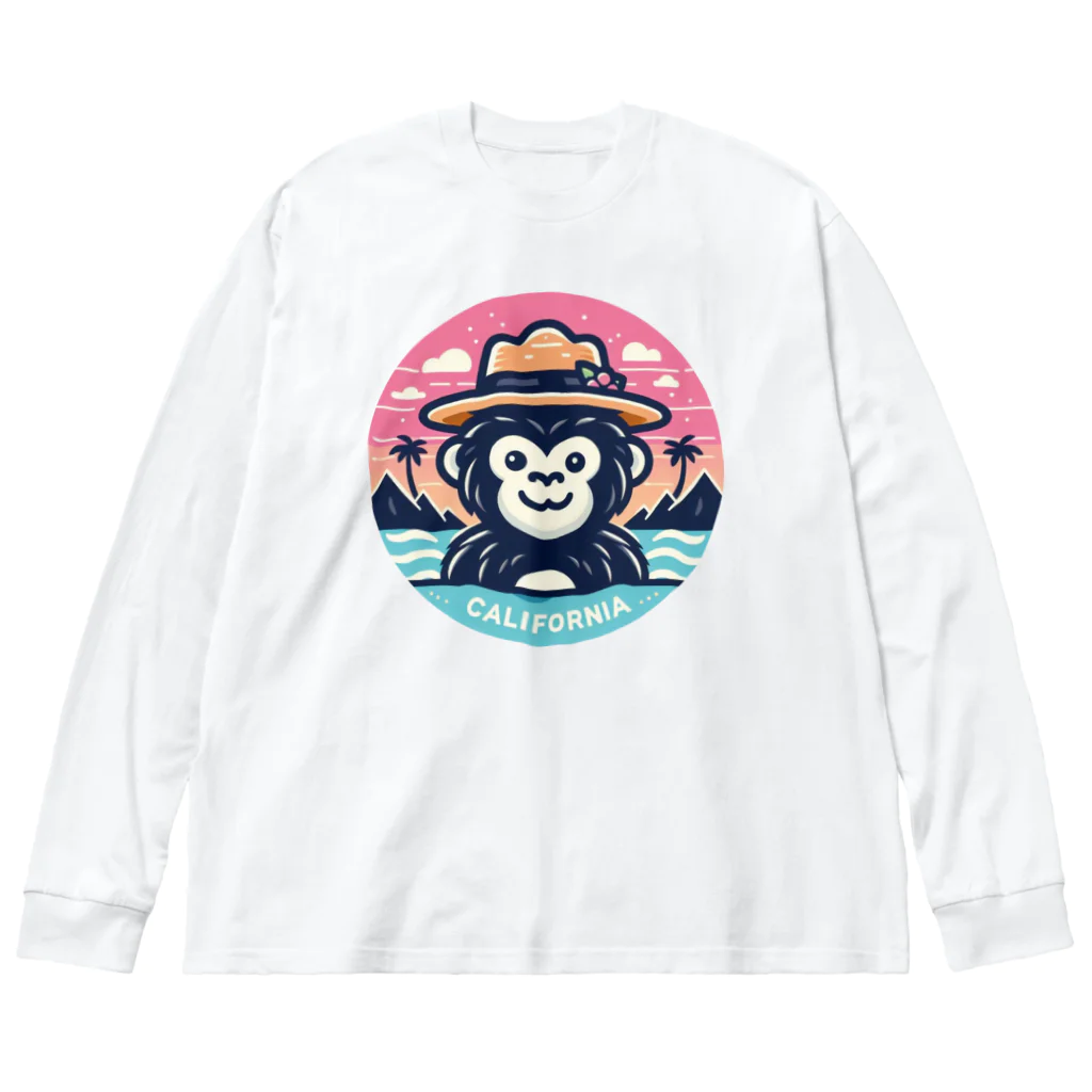 Omiya_ JAP_038のRCW_Gorilla_California Big Long Sleeve T-Shirt