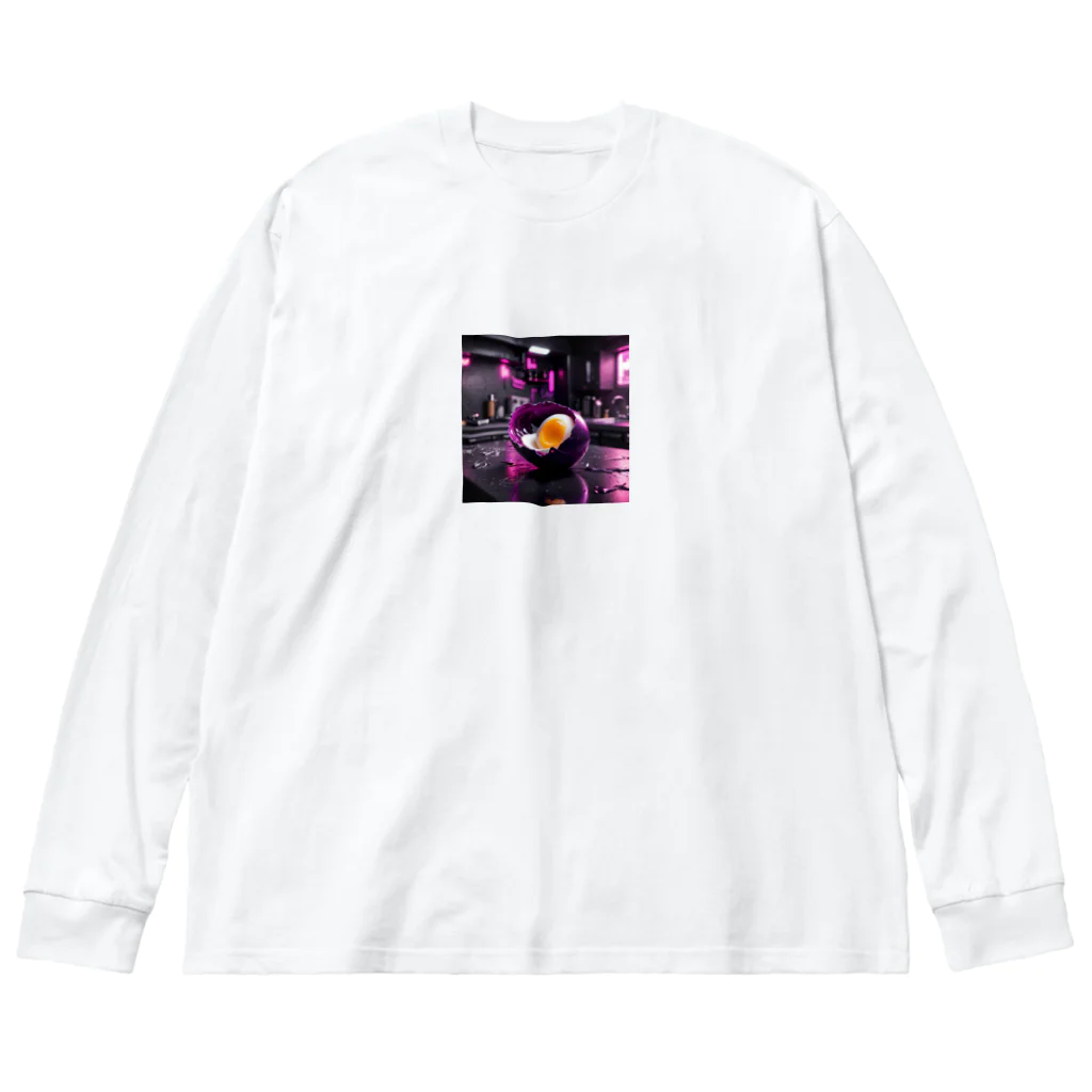 エイリアンストアの宇宙人が作ったゆで卵 Big Long Sleeve T-Shirt