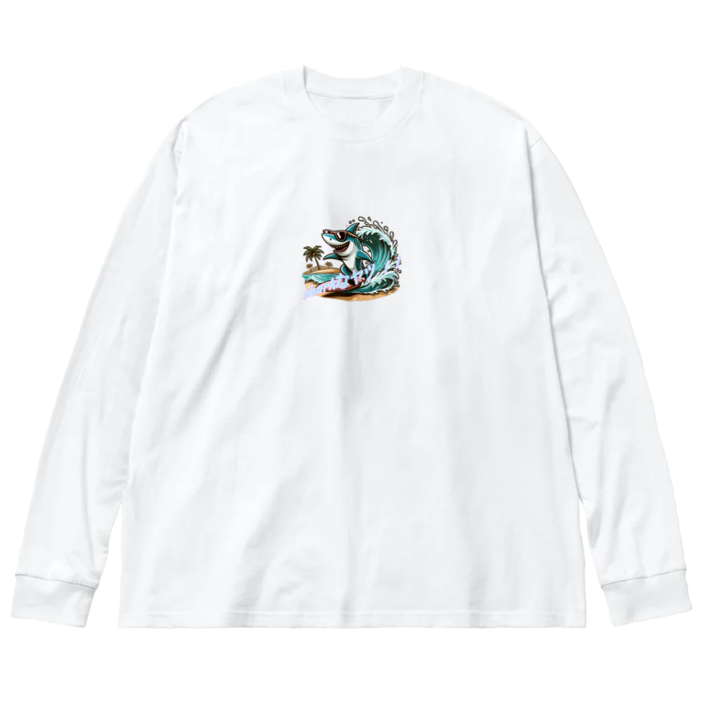 風来のSharkなヤツ!! ビッグシルエットロングスリーブTシャツ