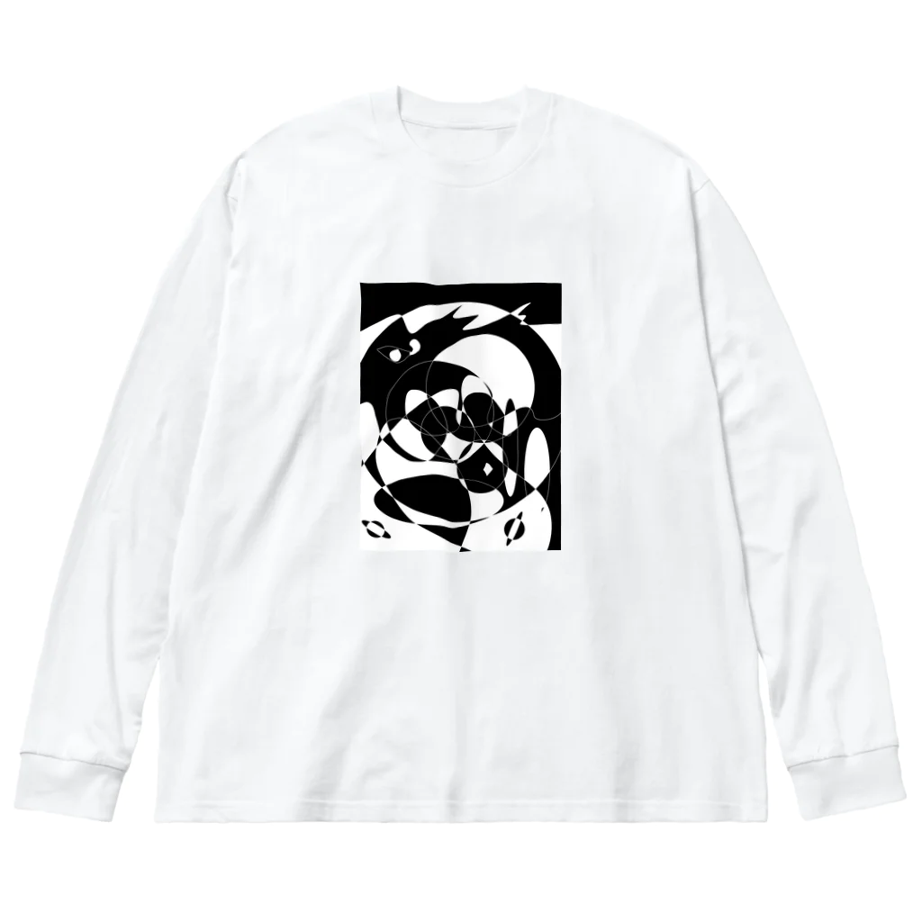 Raitaaa-Reeの黒色世界 ビッグシルエットロングスリーブTシャツ