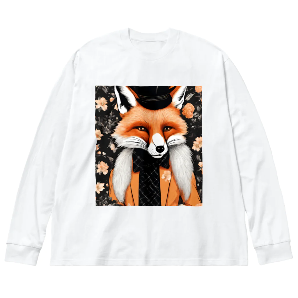 kowarororoのオシャレFOX ビッグシルエットロングスリーブTシャツ