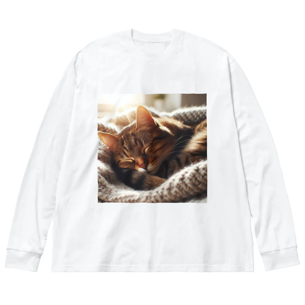 kangekiのお昼寝にゃんこ Big Long Sleeve T-Shirt