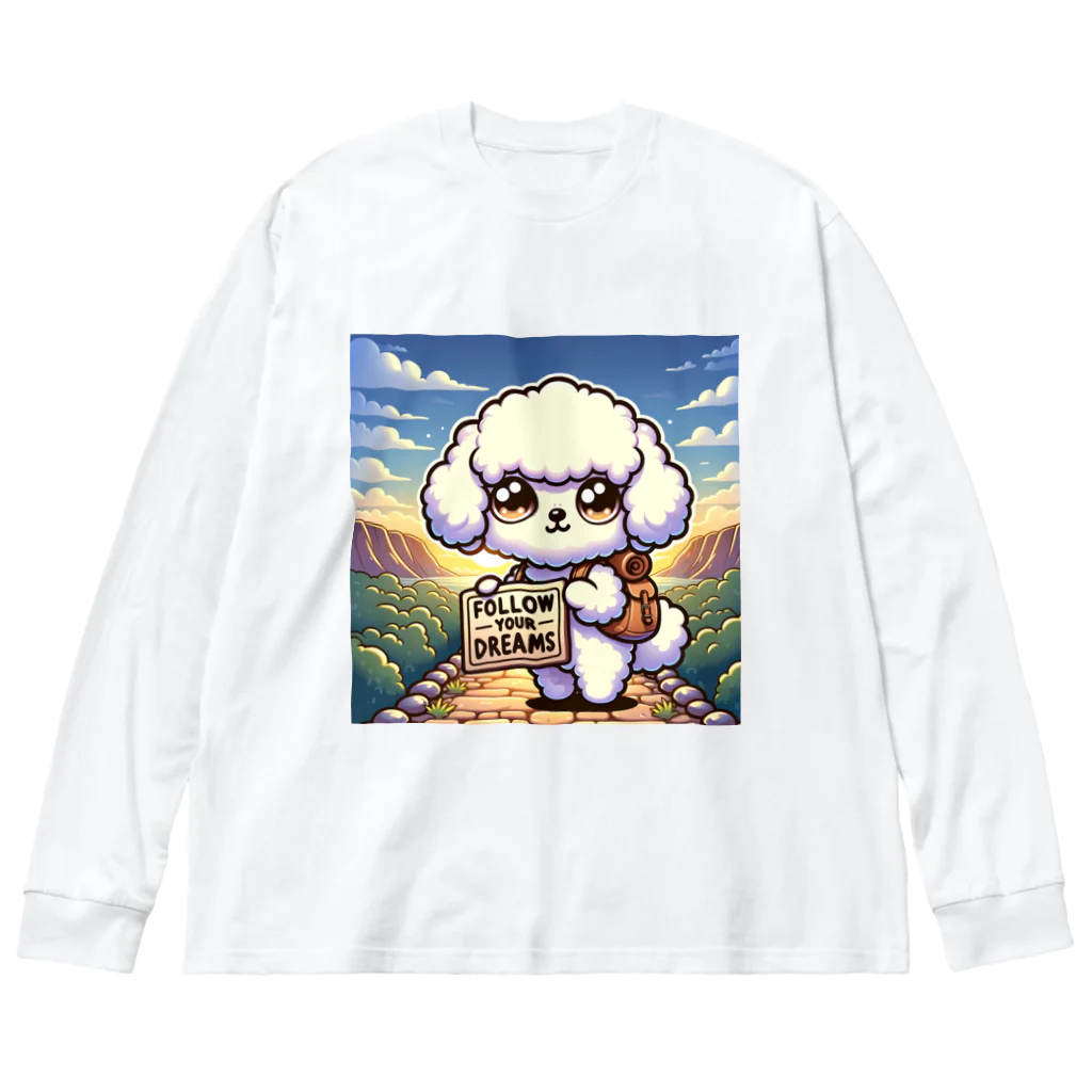 keikei5の華やかで愛らしいトイプードル Big Long Sleeve T-Shirt