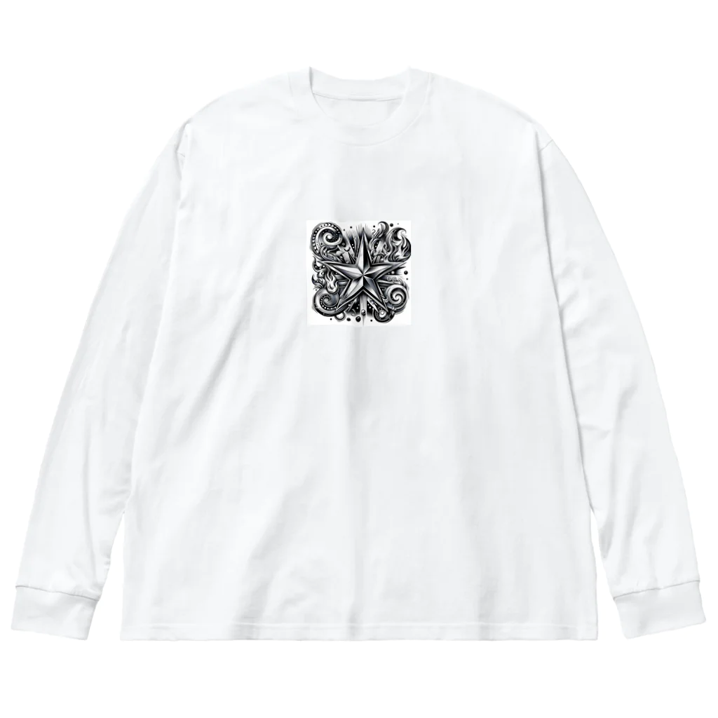 ミッスルのスターtatto ビッグシルエットロングスリーブTシャツ