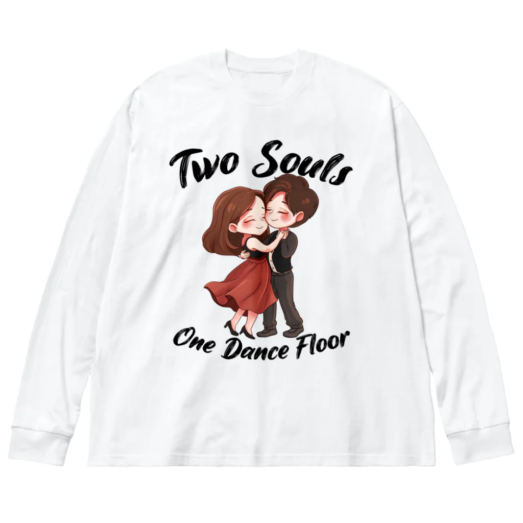 Stylo Tee Shopの二人で踊り ビッグシルエットロングスリーブTシャツ