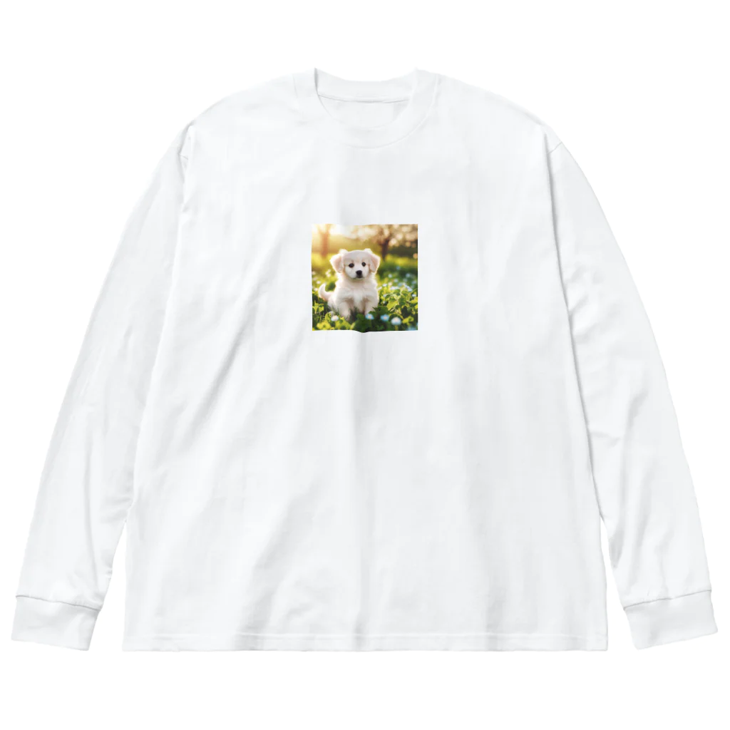 DOG SHOP🐕のふわふわワンちゃんグッズ ビッグシルエットロングスリーブTシャツ