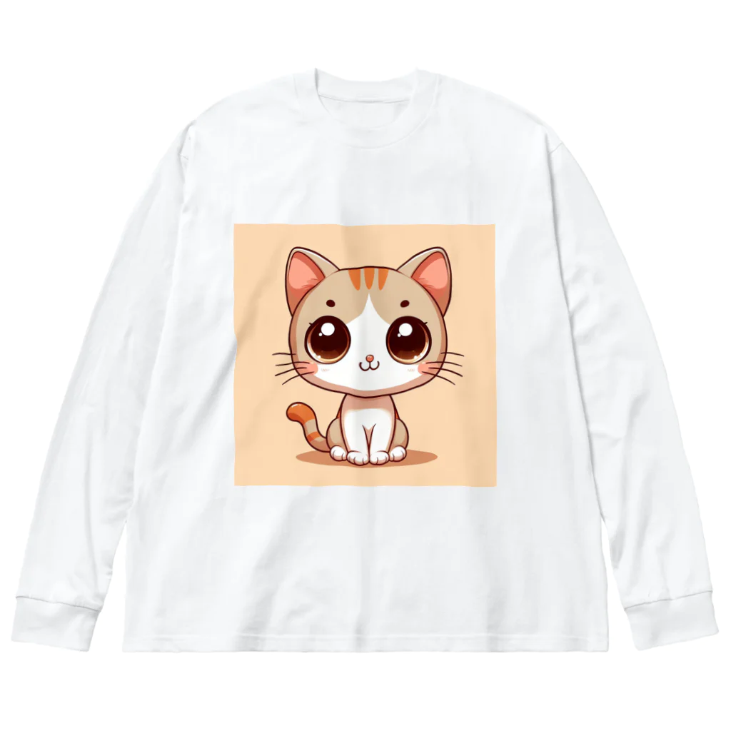 yos-1292583のねこニコばん ビッグシルエットロングスリーブTシャツ