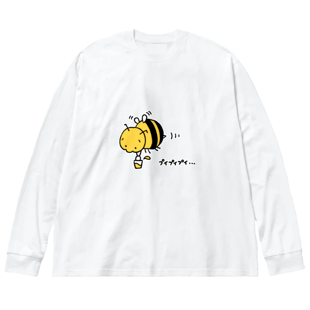 たづのぷいぷいばち ビッグシルエットロングスリーブTシャツ