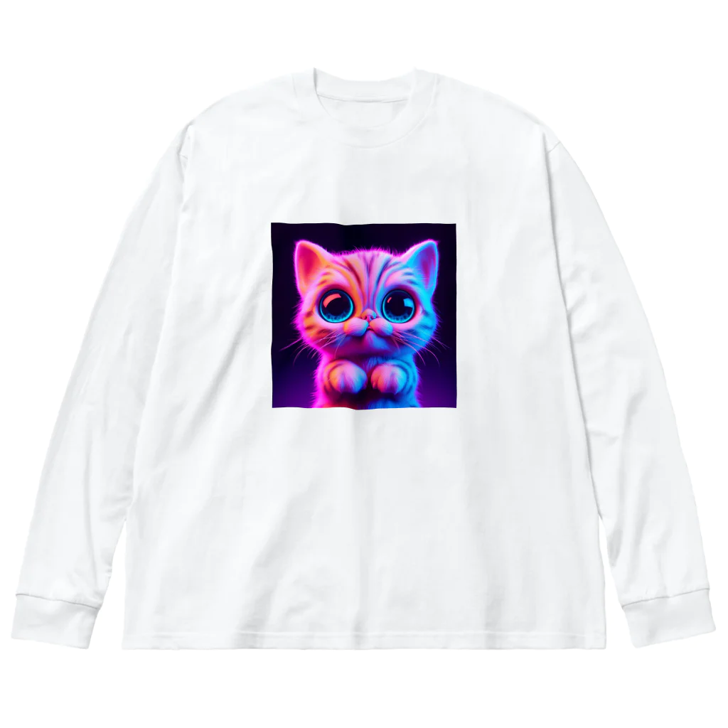 NeonSparkのネオンキャット ビッグシルエットロングスリーブTシャツ