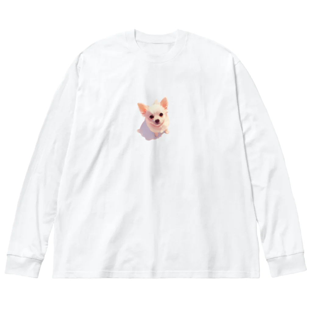 Cute Animalsのうるうる子犬 ビッグシルエットロングスリーブTシャツ