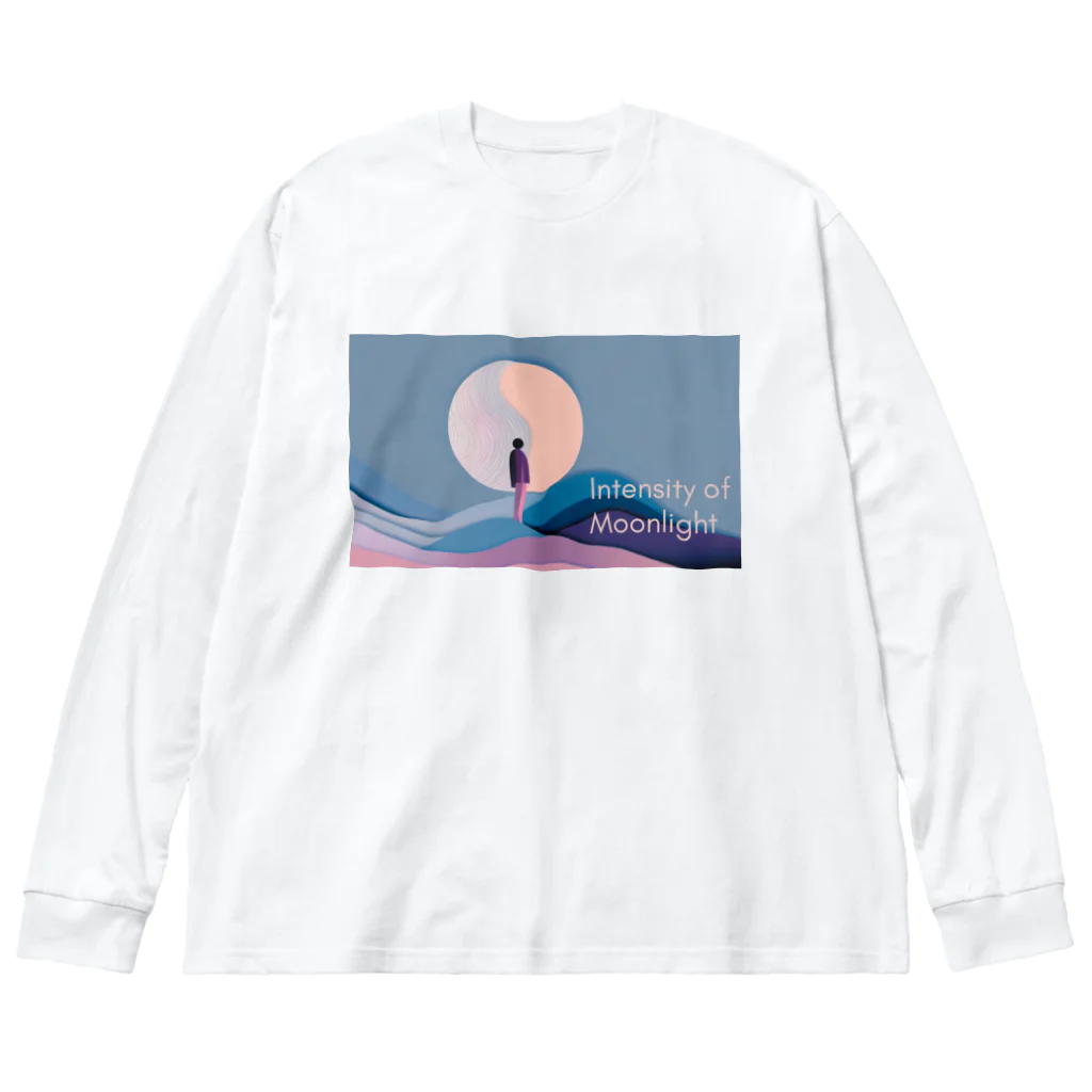 ずっと疲労感の月と1人 Big Long Sleeve T-Shirt