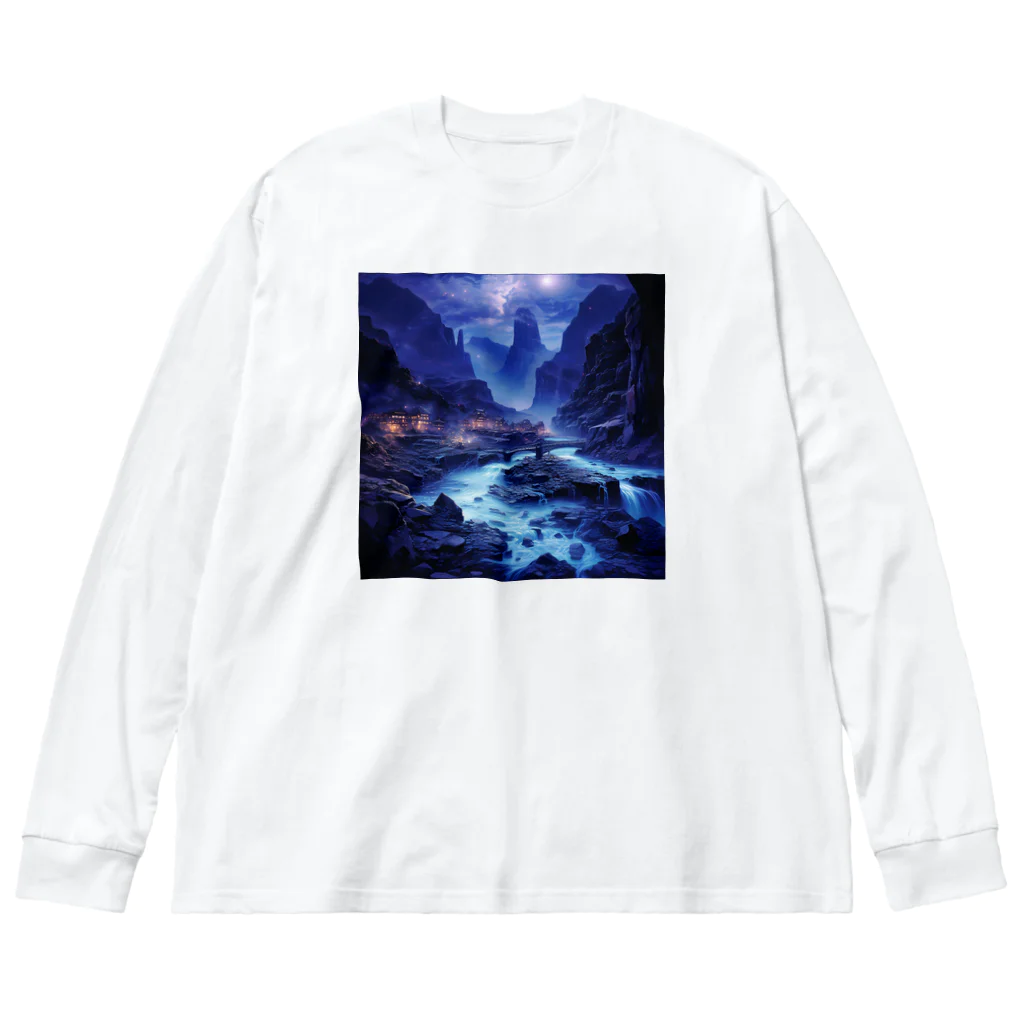 AQUAMETAVERSEの夜景　なでしこ1478 Big Long Sleeve T-Shirt