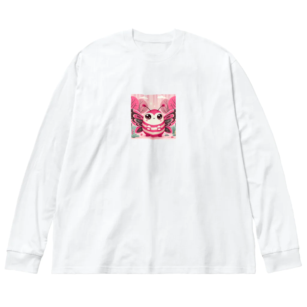 ゴマゴマ5050のピンク色の妖精が、そのかわいらしい大きな目であなたを見つめています Big Long Sleeve T-Shirt