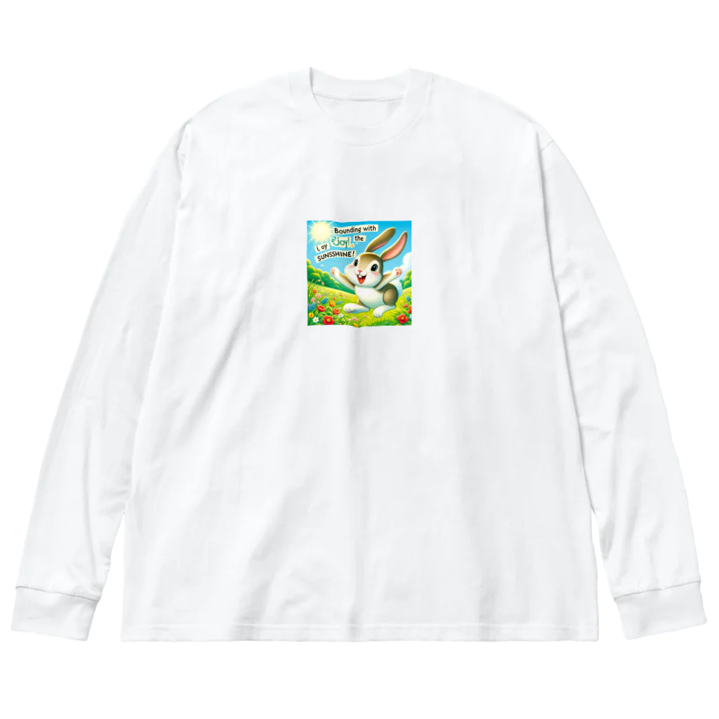 Yuya-Naganoの元気なウサギ ビッグシルエットロングスリーブTシャツ