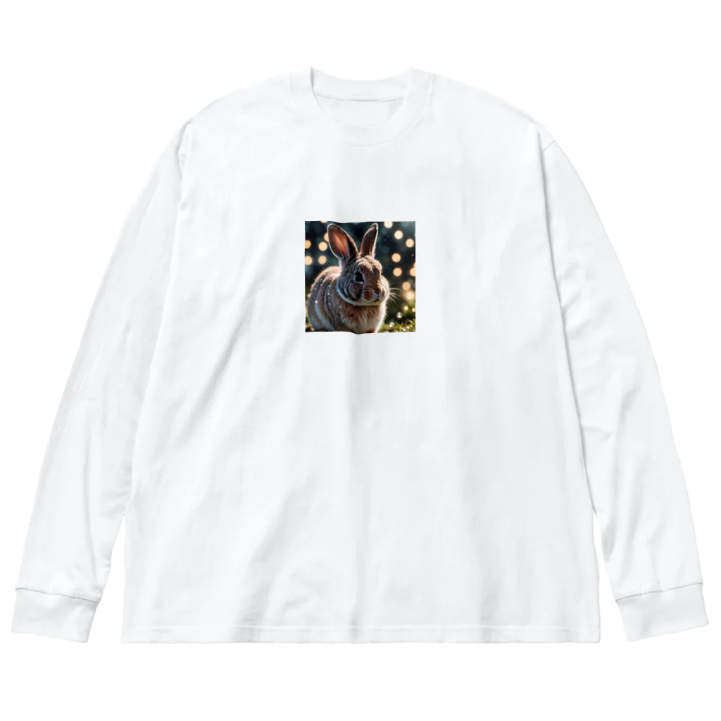 atto_usagiのクリスタルウィンクうさぎ Big Long Sleeve T-Shirt