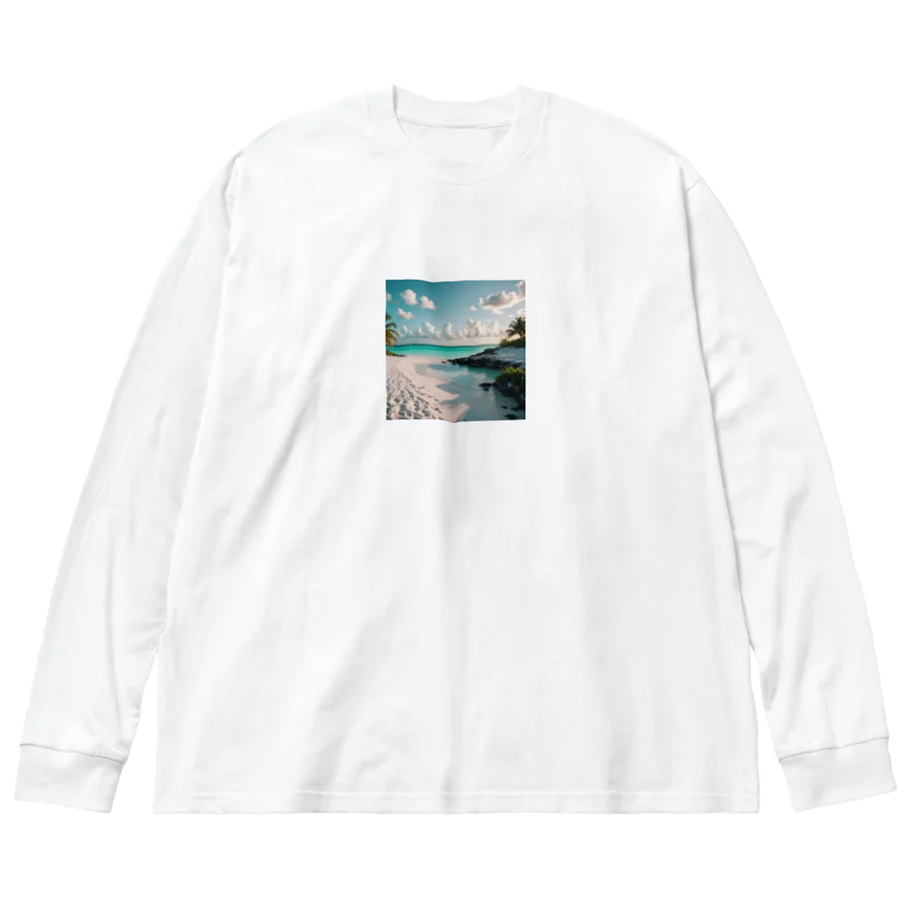 worldgramのbeach Big Long Sleeve T-Shirt