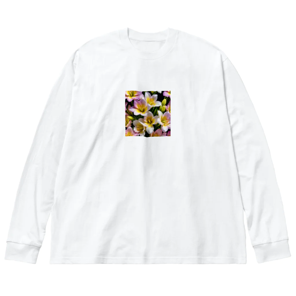 ken03のフリージア Big Long Sleeve T-Shirt