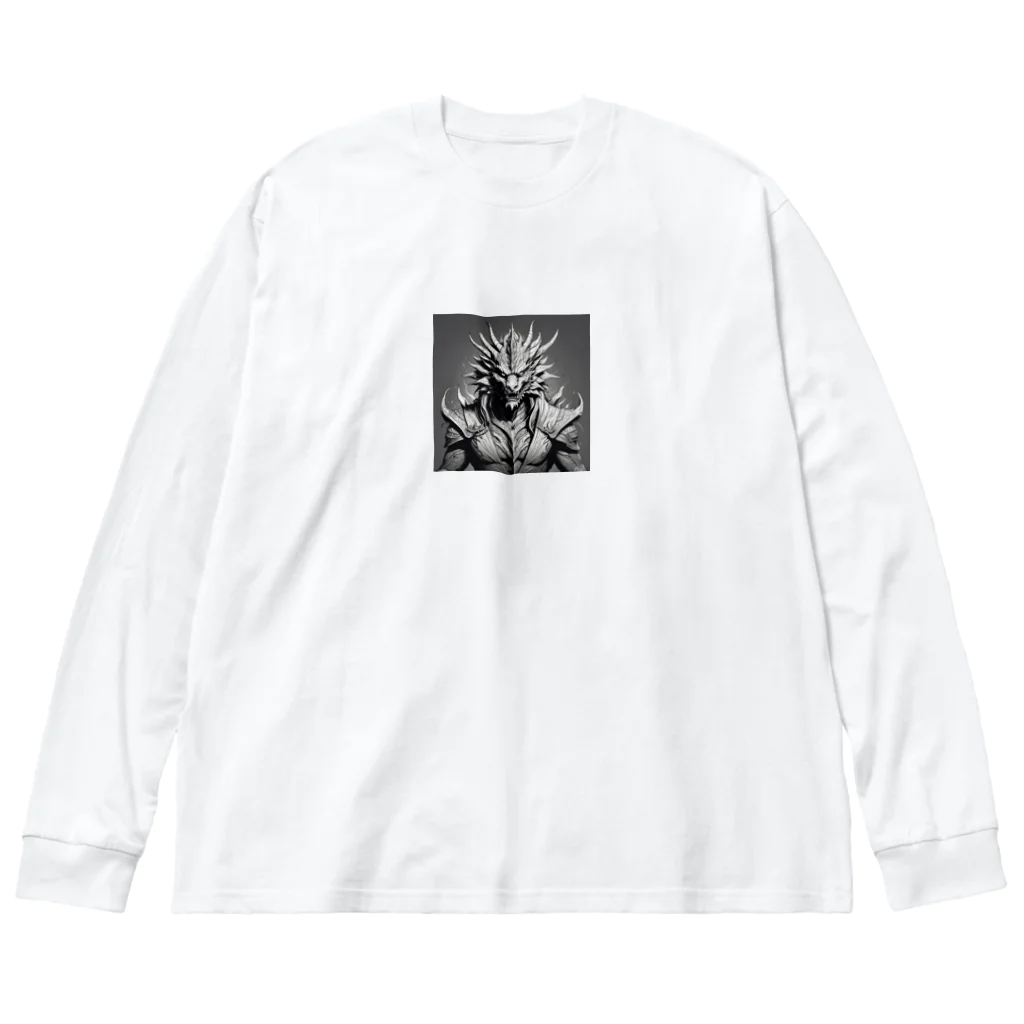 cotaro_worksのドラゴン 鉛筆画03 Big Long Sleeve T-Shirt