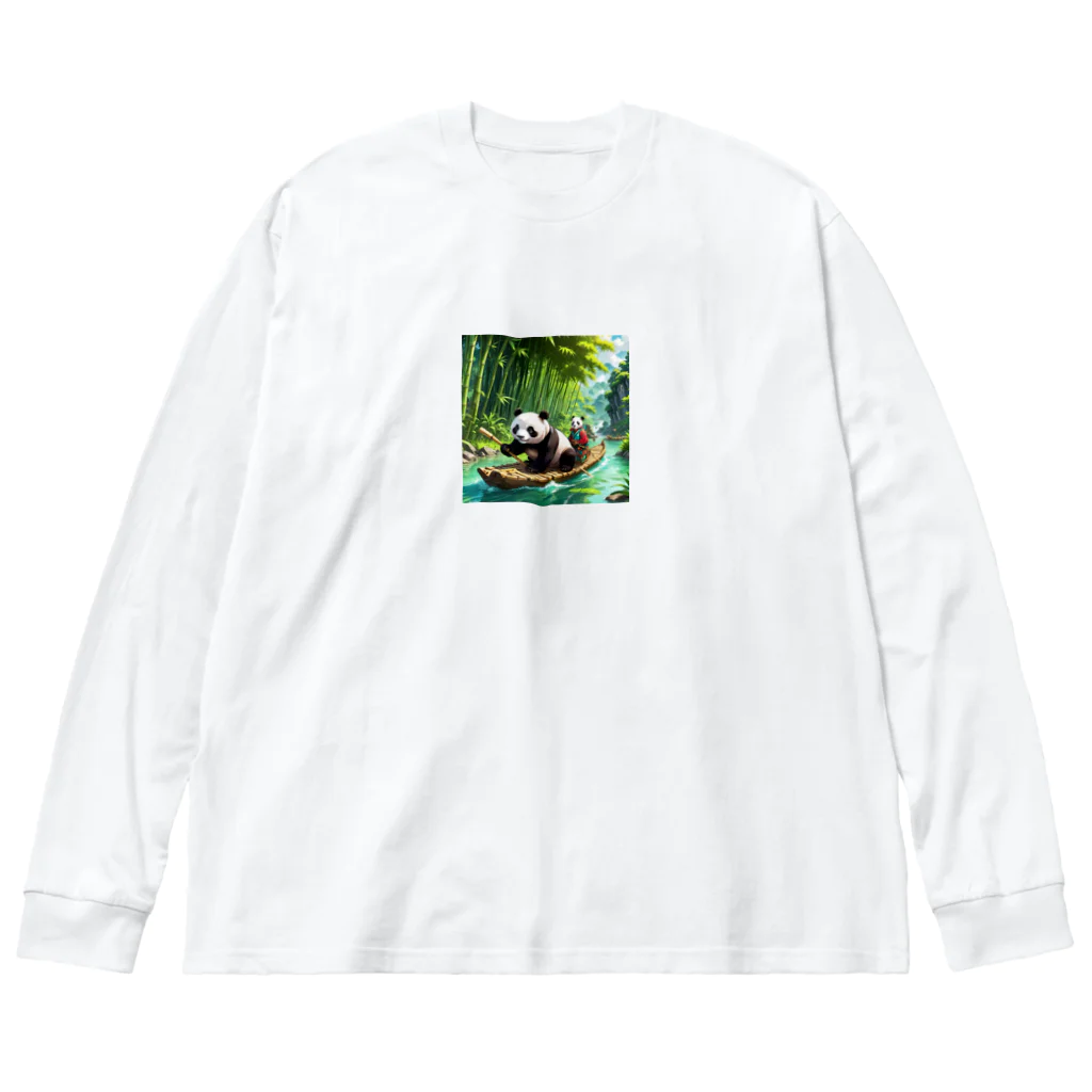 nagisa_riumanの冒険パンダ Big Long Sleeve T-Shirt