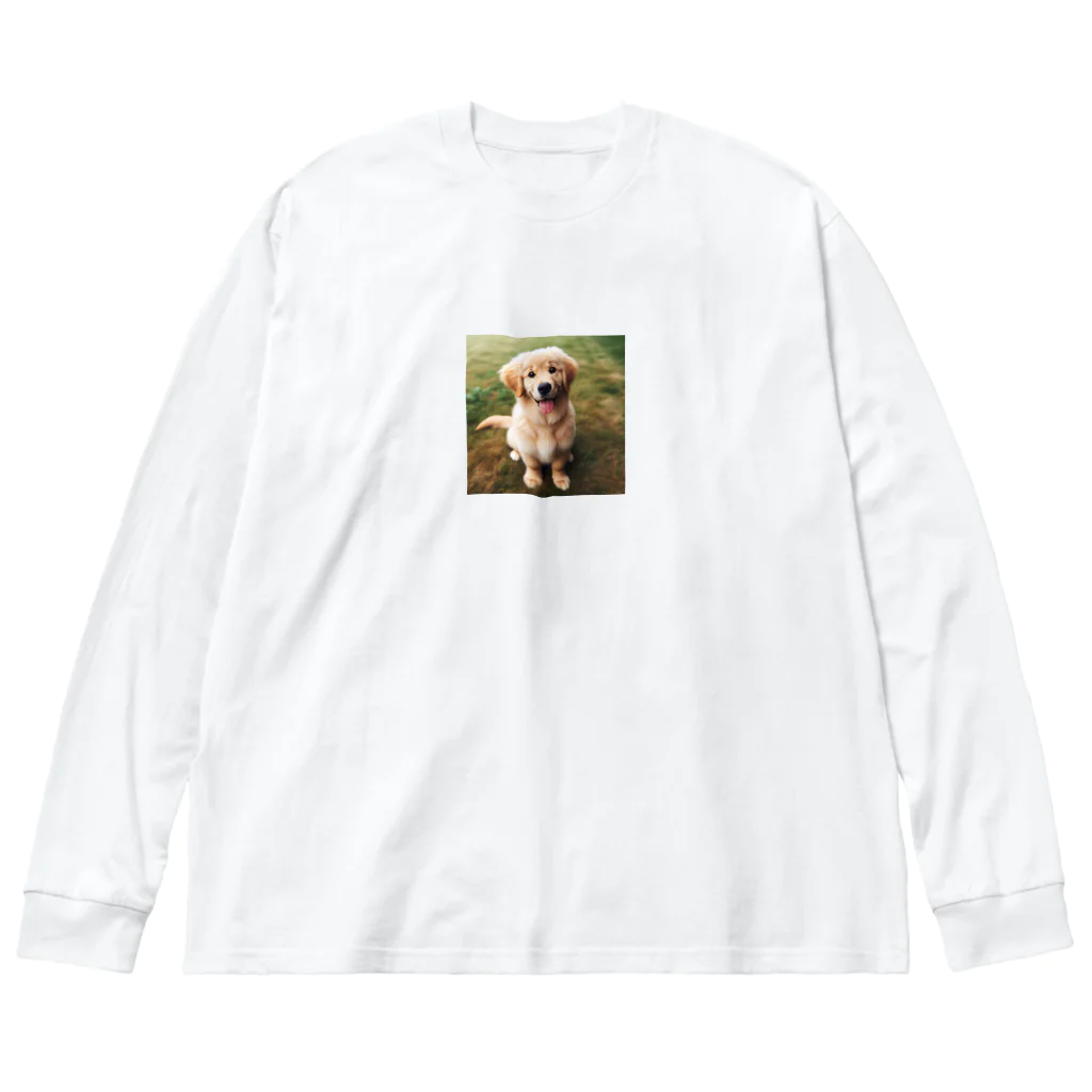 animalsの可愛い犬 ビッグシルエットロングスリーブTシャツ