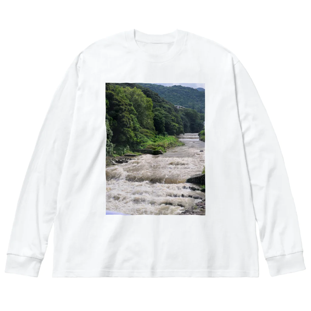 TACOIKAのHakone　RainyDay Big Long Sleeve T-Shirt