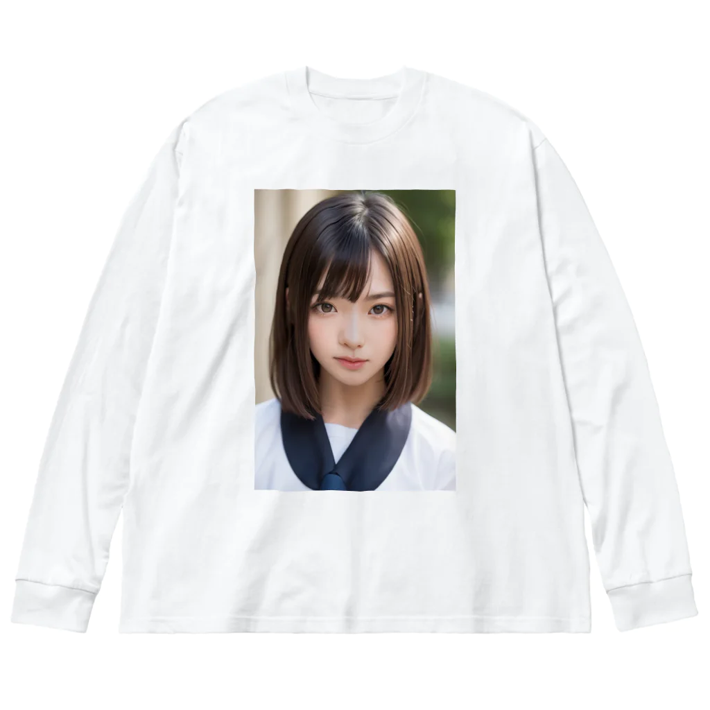 アニメイトのAI美女collection Big Long Sleeve T-Shirt