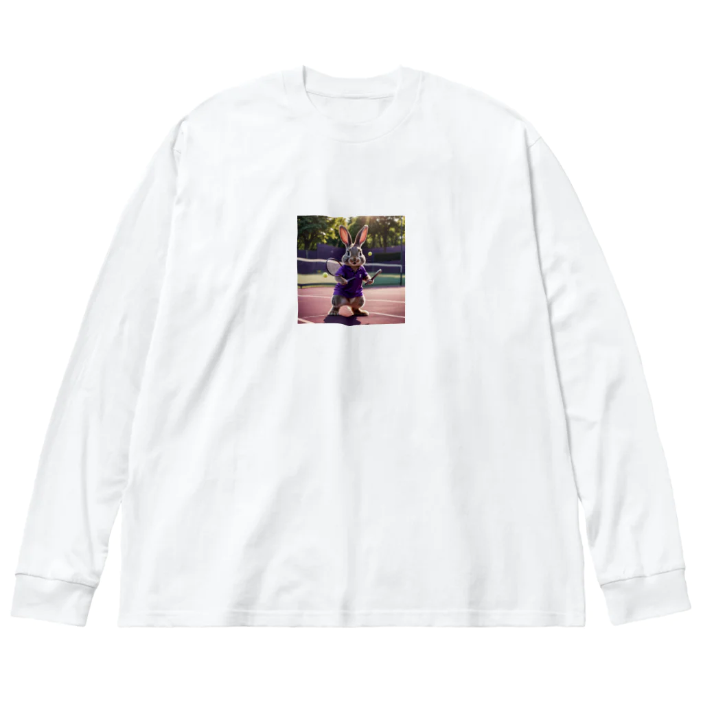 SmilePineのもふもふプリンセスのテニス Big Long Sleeve T-Shirt