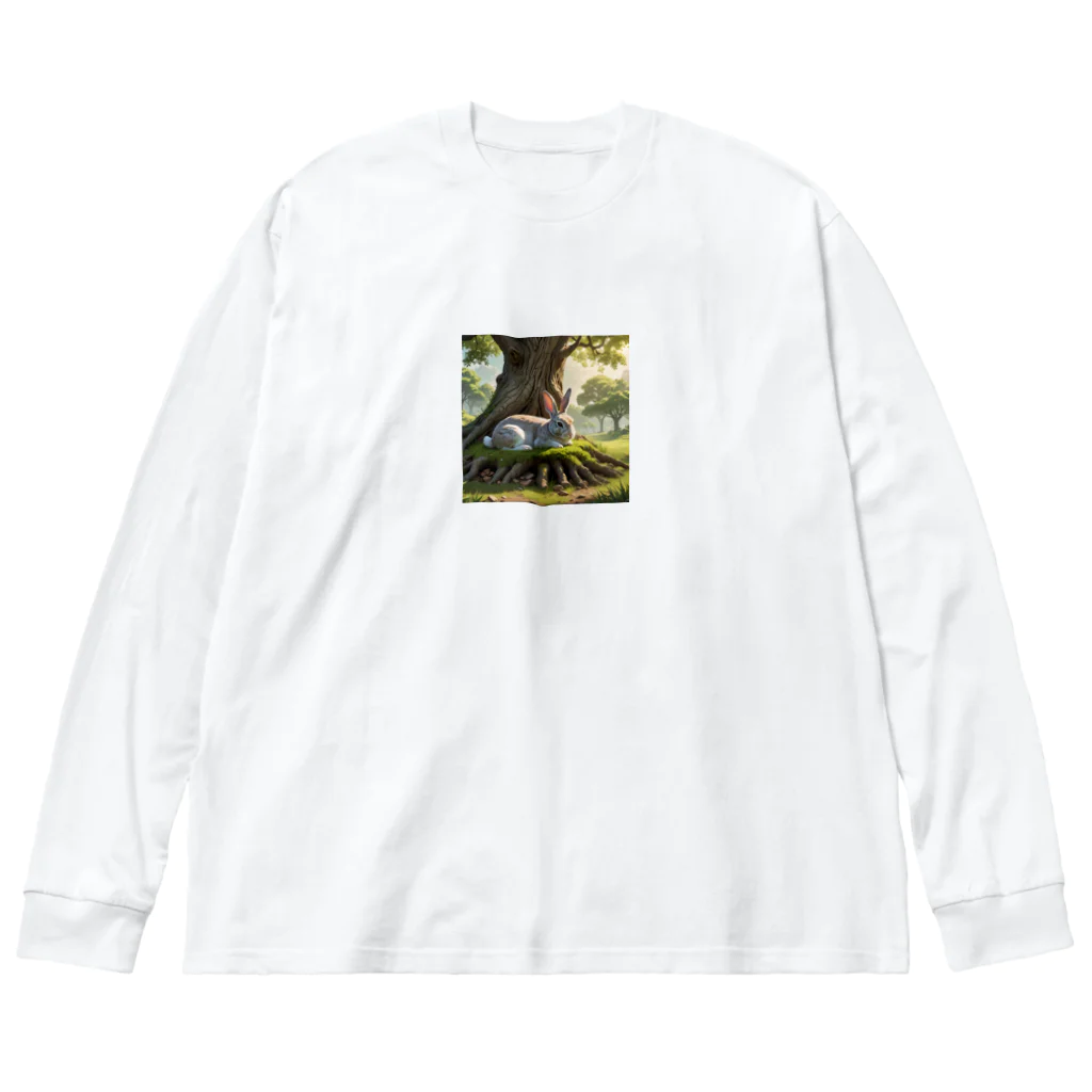 カズシの森のうさぎ Big Long Sleeve T-Shirt