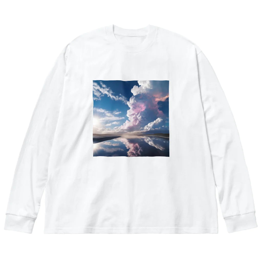 chan-takehaniの天空の鏡  ビッグシルエットロングスリーブTシャツ