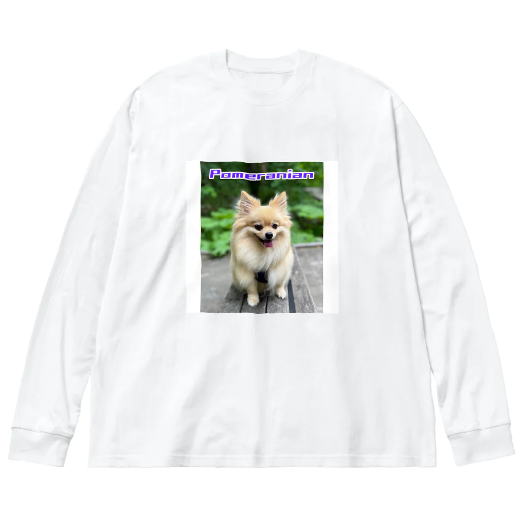 もふもふポメ　のもふもふポメ Big Long Sleeve T-Shirt