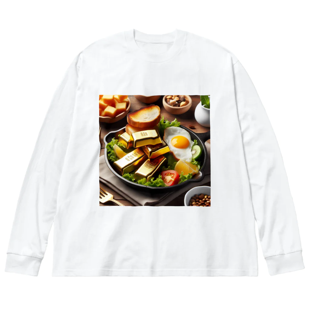 七太郎印のあさごはん ビッグシルエットロングスリーブTシャツ