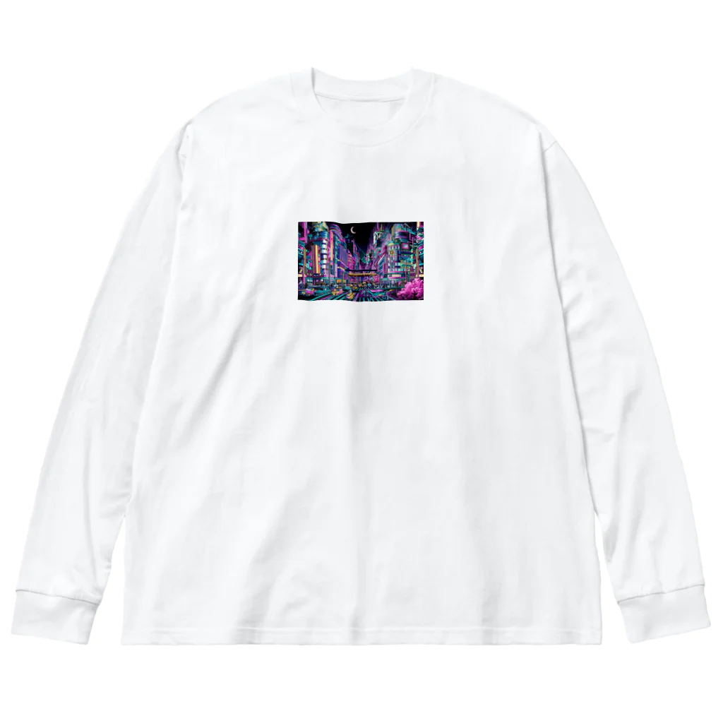 かてこの洋服販売所のNeon Tokyou Big Long Sleeve T-Shirt