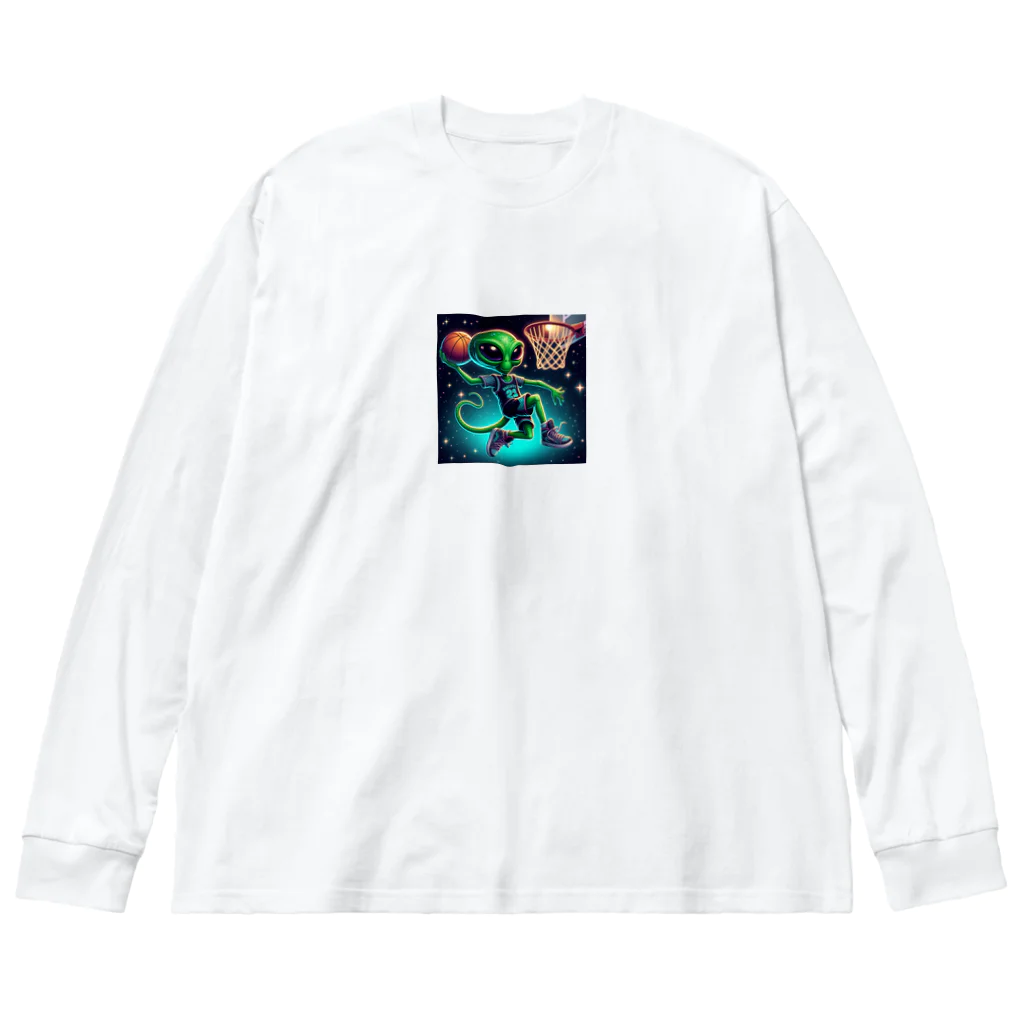 msk300のバスケットエイリアン Big Long Sleeve T-Shirt