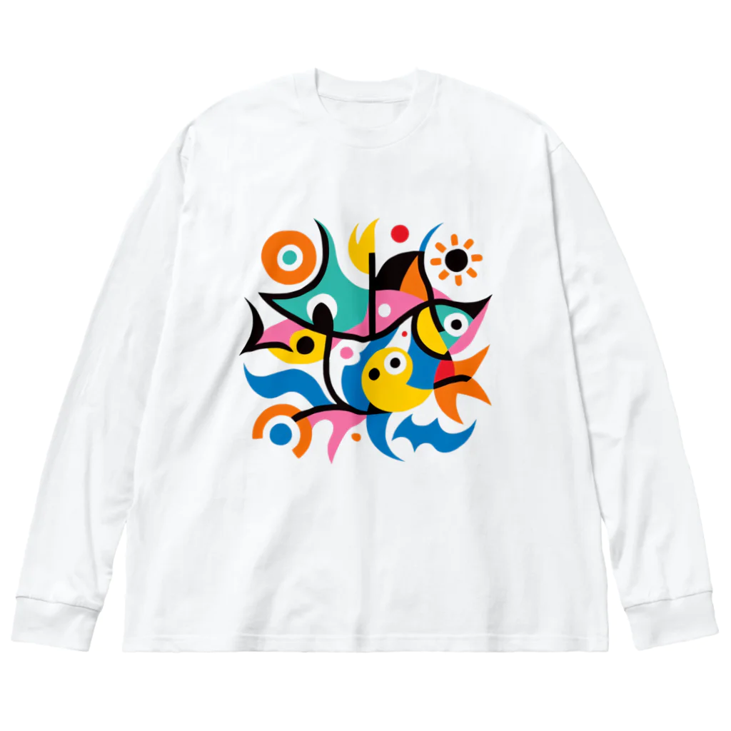 tohateの春 ビッグシルエットロングスリーブTシャツ