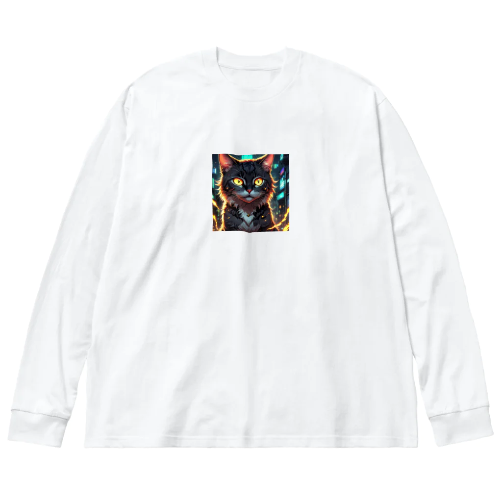 にゃんだーの夜の支配者 Big Long Sleeve T-Shirt