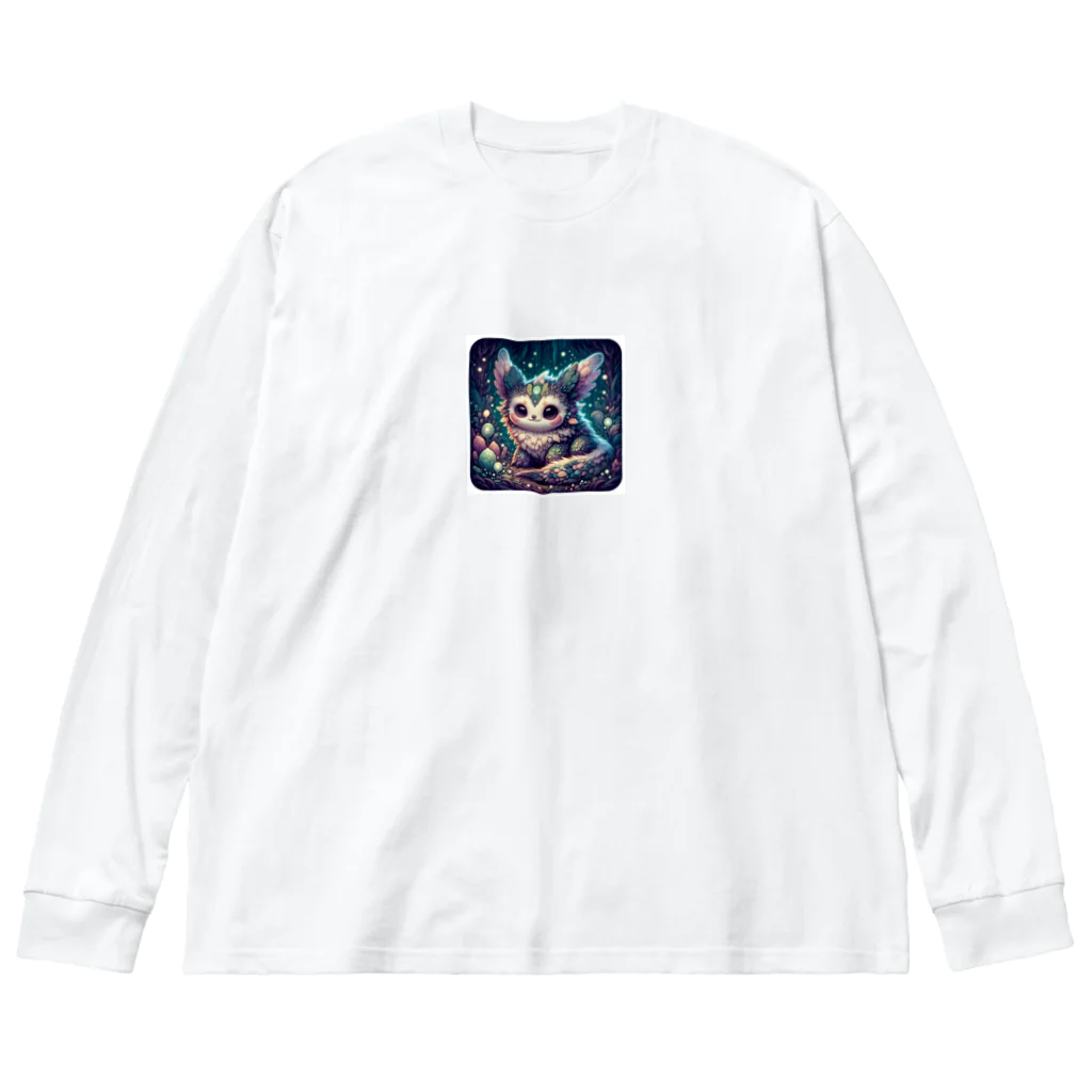 たんたん狸の不気味で可愛い森の不気味で可愛いコジコウジ001 Big Long Sleeve T-Shirt