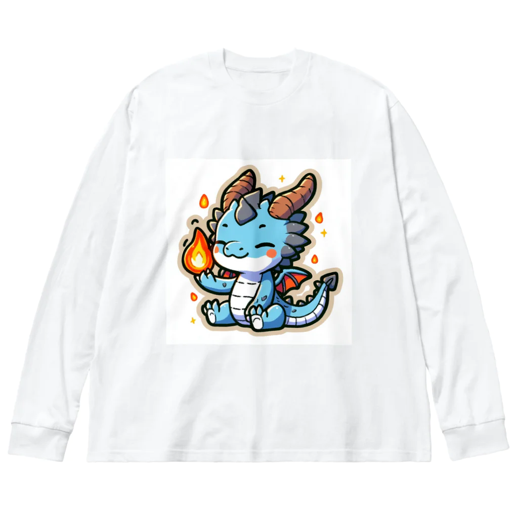 scarlet358のドラゴンくん ビッグシルエットロングスリーブTシャツ