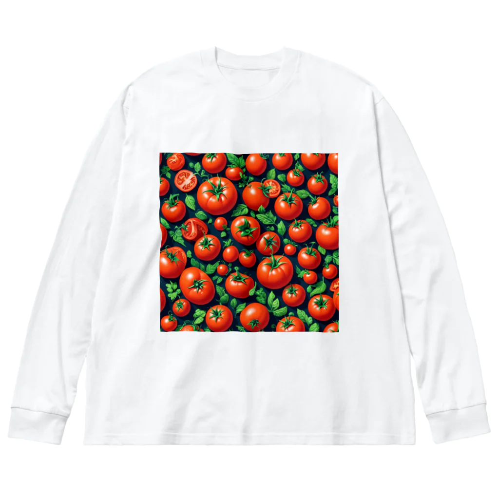 でゅのミニトマト ビッグシルエットロングスリーブTシャツ