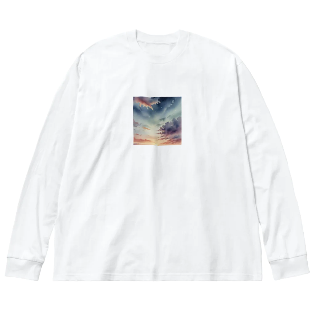 秋山せれなの空のグラデーション Big Long Sleeve T-Shirt